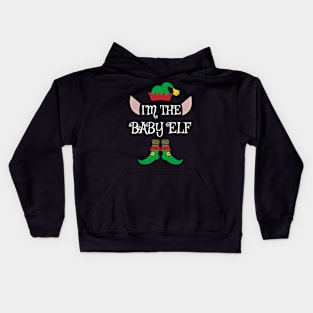 I'm The Baby Christmas Elf Kids Hoodie